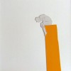 figur mit gelb I, 2011 graphit, plakatkarton auf papier, 30 x 30 cm 