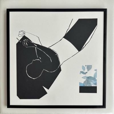 zwischen-raum-2 collge 30 x 30 cm - manuela krug - künstlerin