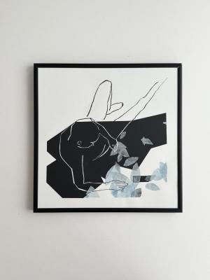 Manuela Krug - Kunst | zwischen-raum III , 2026, collage 30 x 30 cm