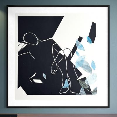 Manuela Krug - Kunst | Manuela-krug_zwischen-raum_collage_aus verschiedenen Papieren